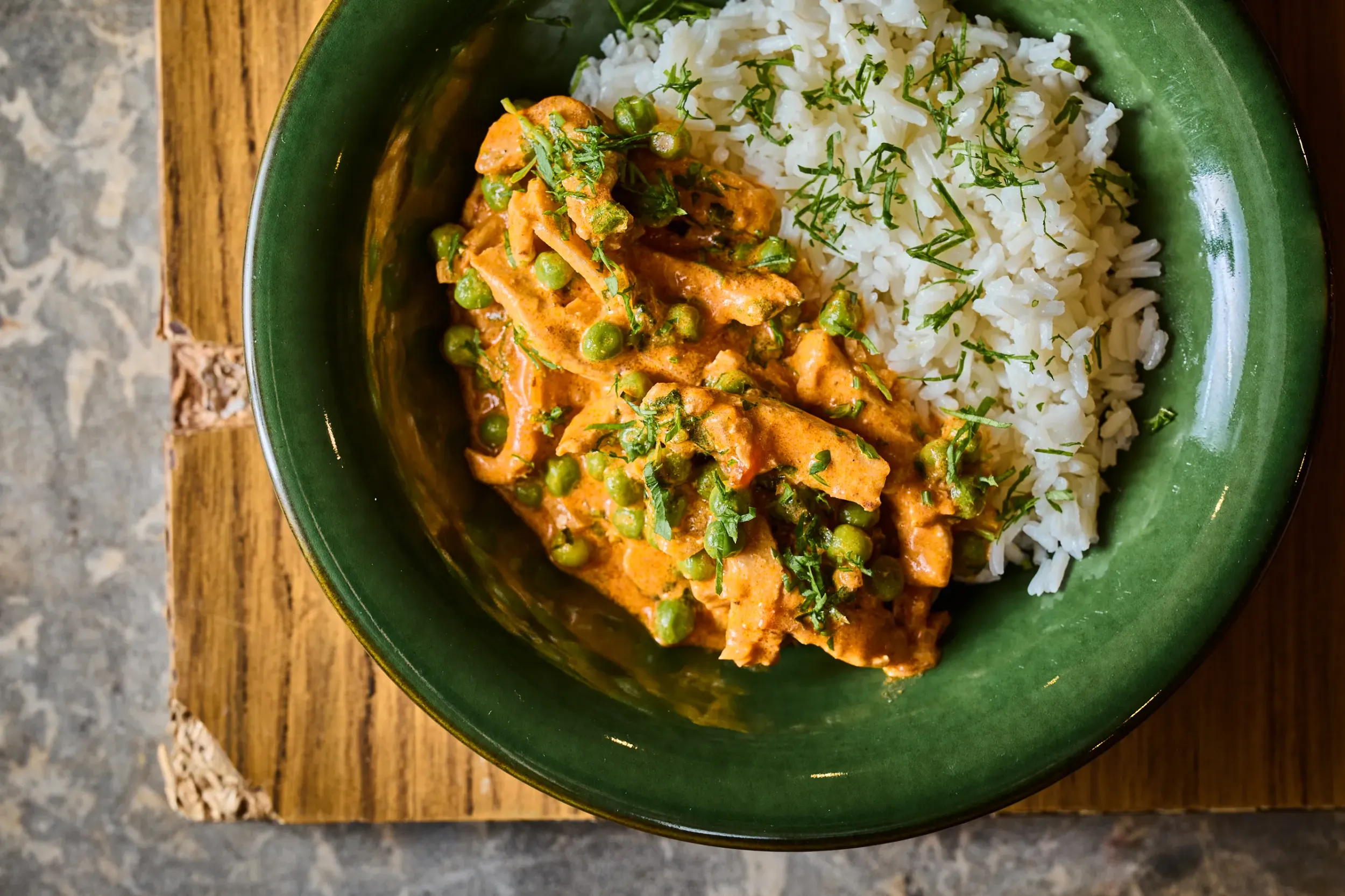 magyaros zöldborsós tokány, sertéscomb recept