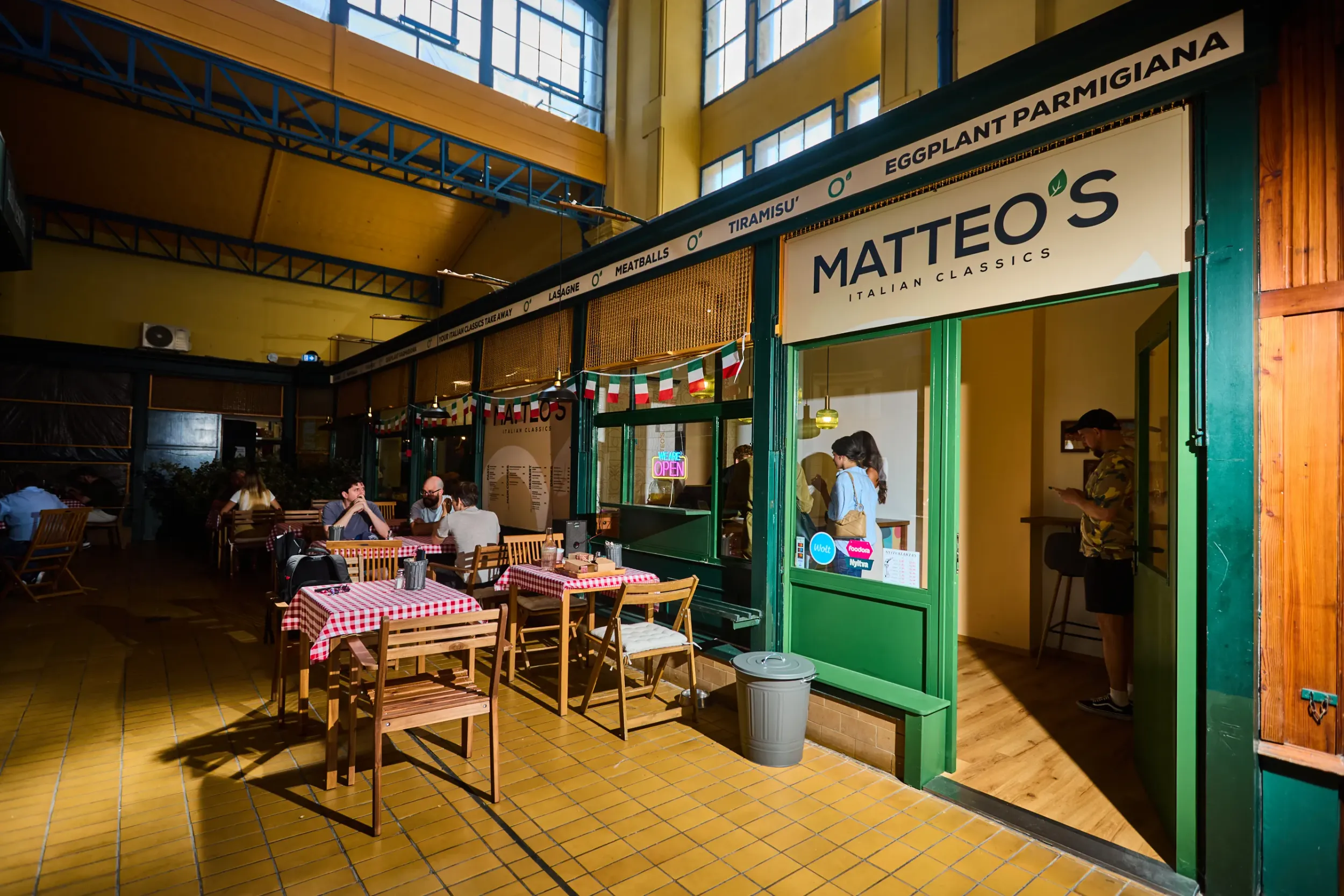 A Matteo's Italian Classics helyisége a Rákóczi téri piacon