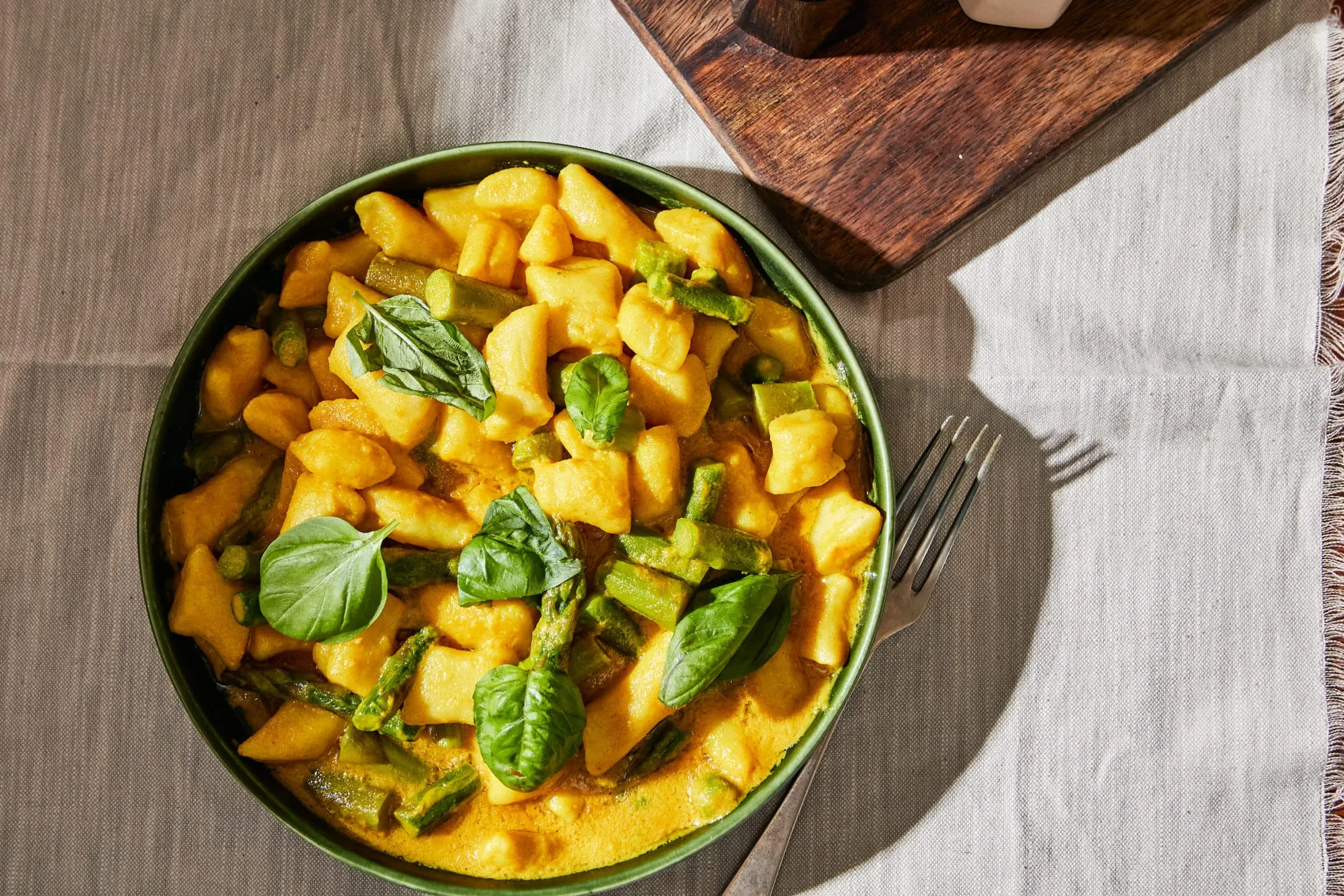 kókusztejes gnocchi