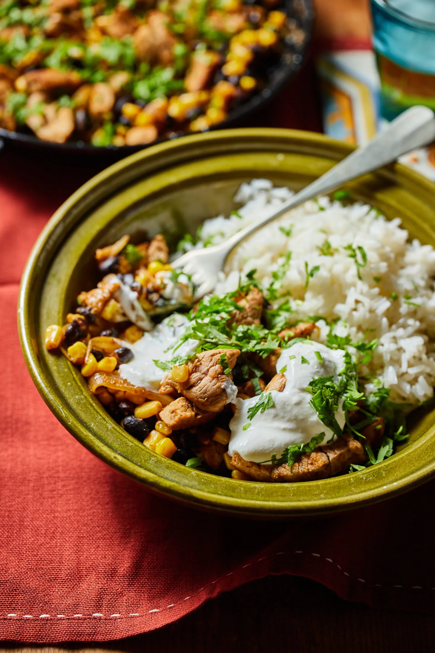 Mexikói sertéscsíkok párolt rizzsel 2