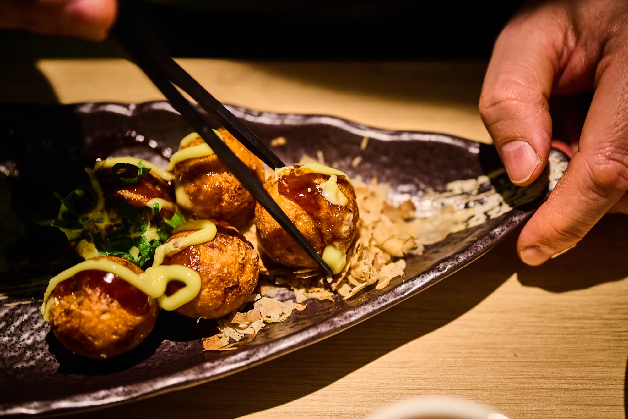 Takoyaki a Mori Ramen kínálatából