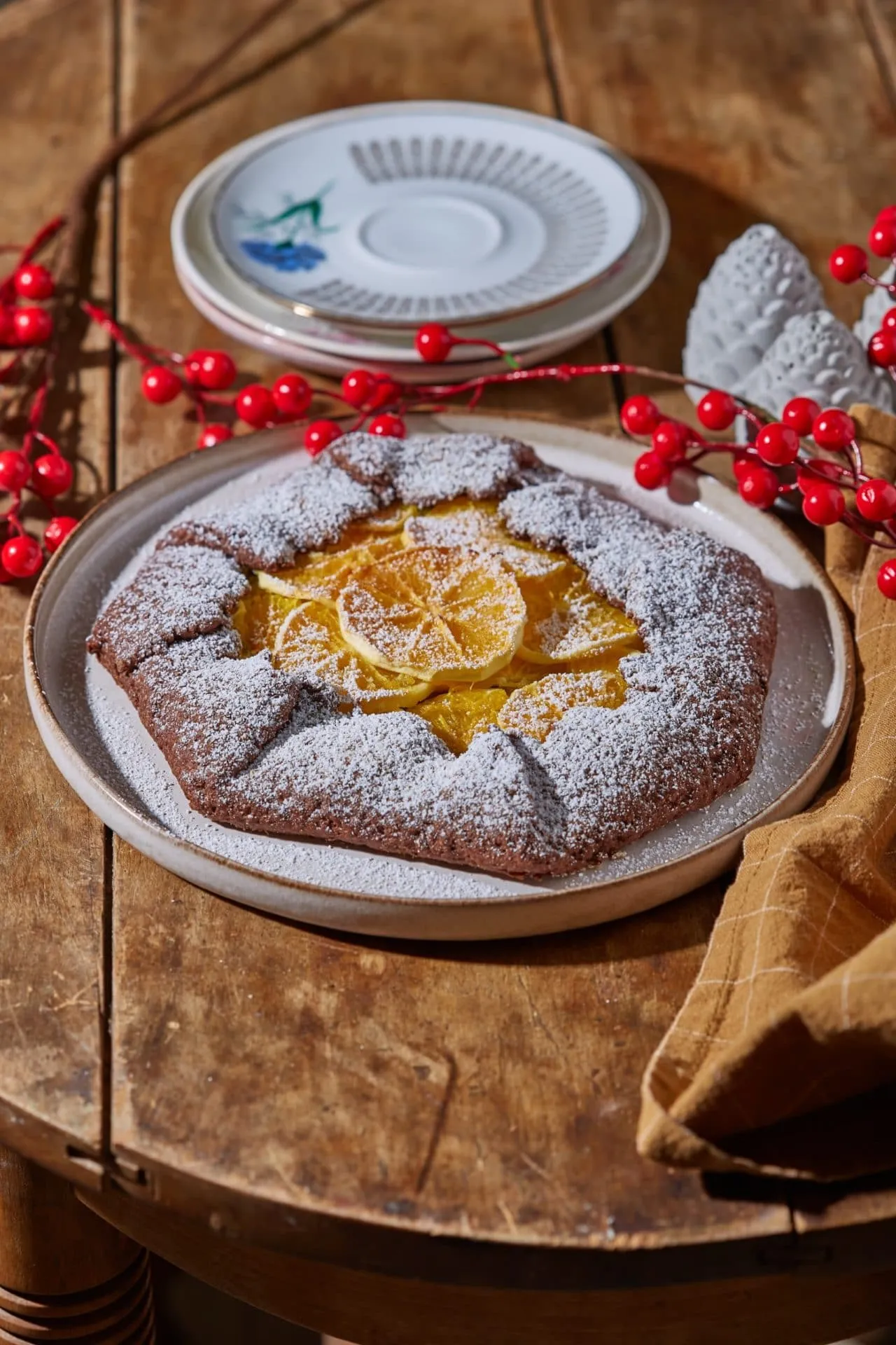 Narancsos-mézeskalácsfűszeres galette
