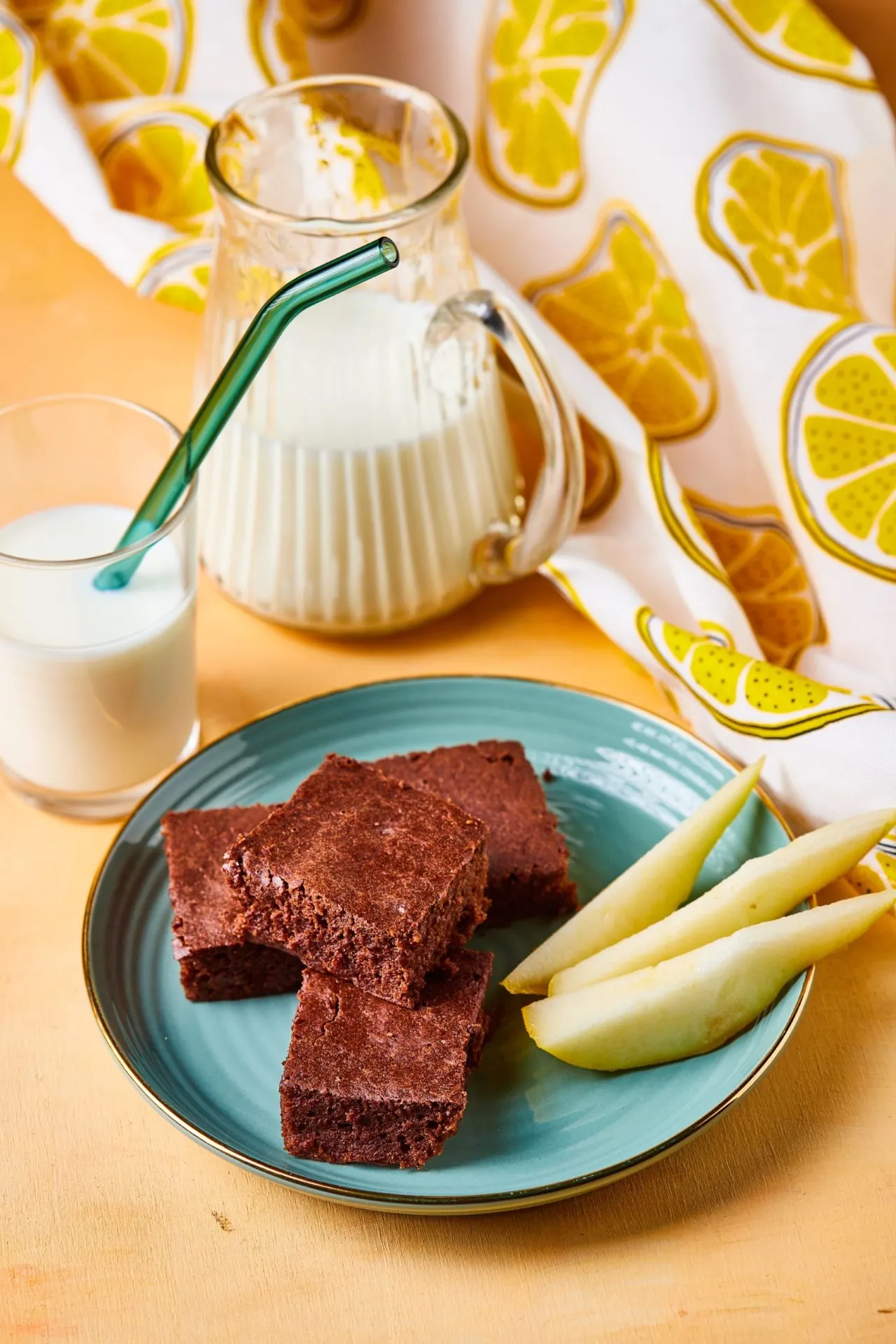 Őszi körtebrownie