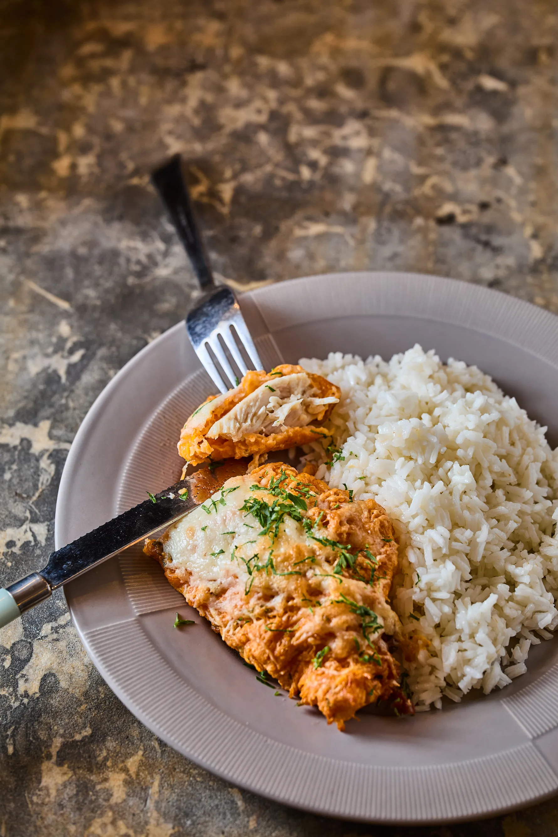 Palermói csirkemell rizzsel