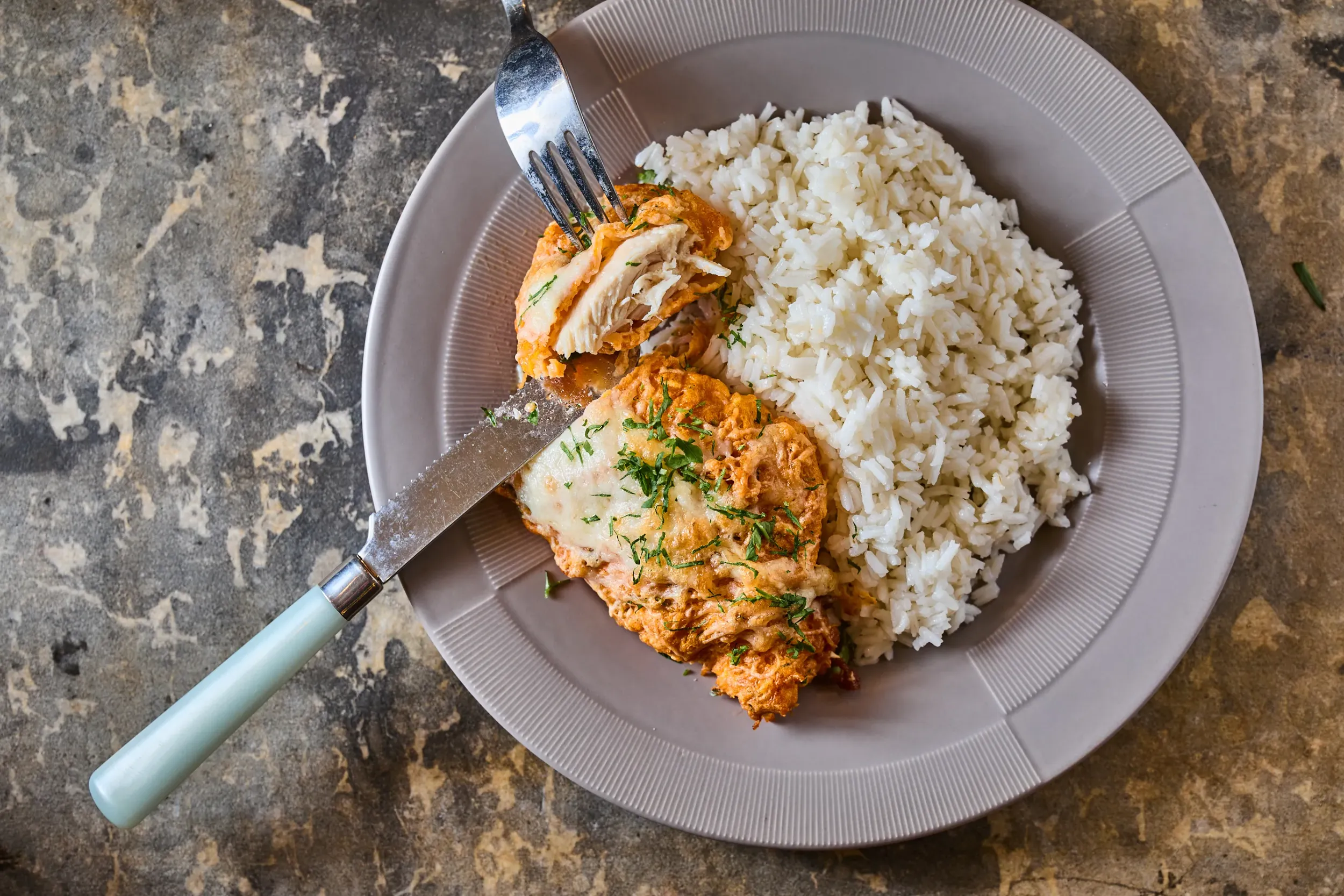 Palermói csirkemell rizzsel