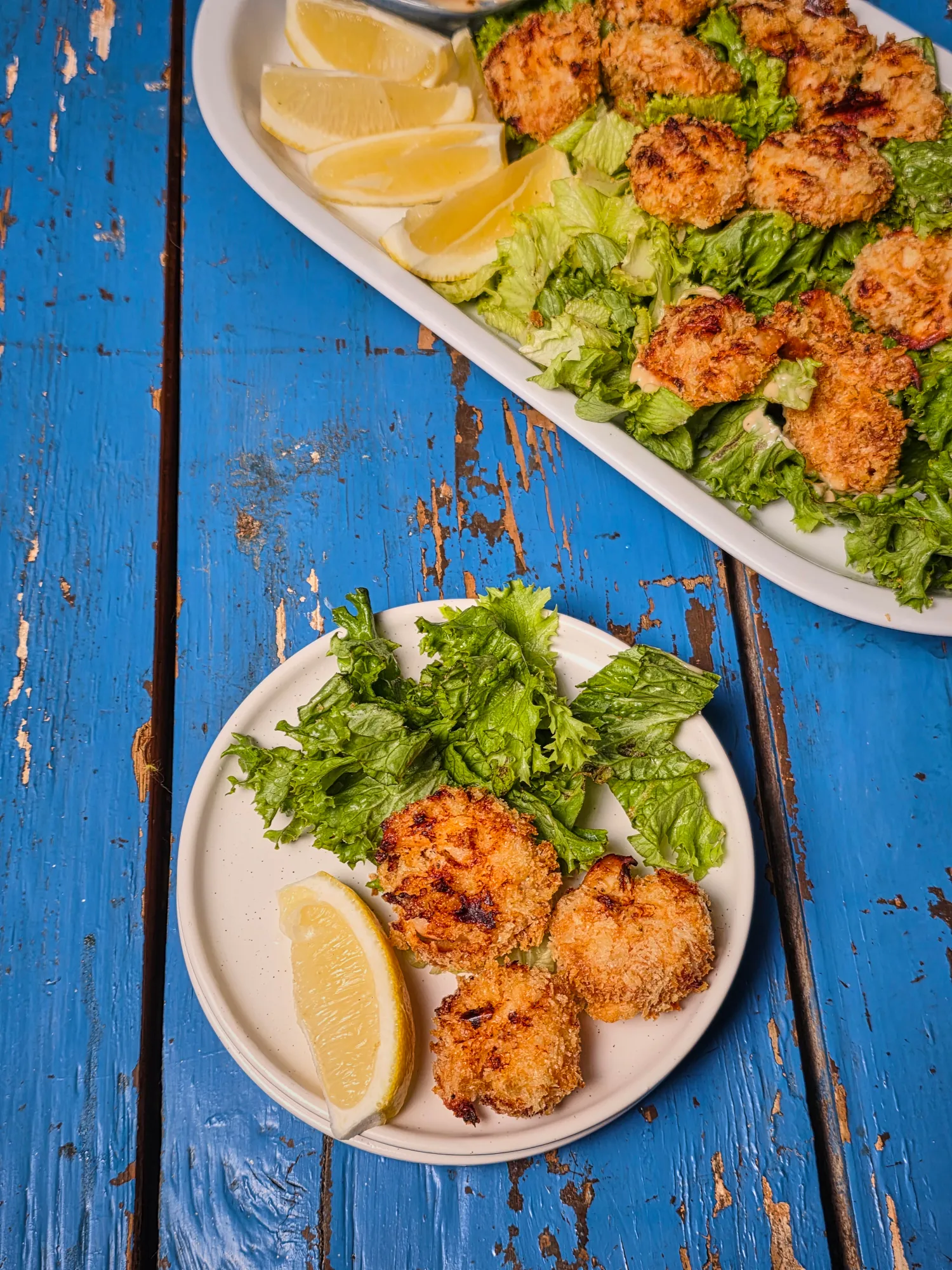 Pankó morzsában sült rákfalatok chilis-majonézes mártogatóssal