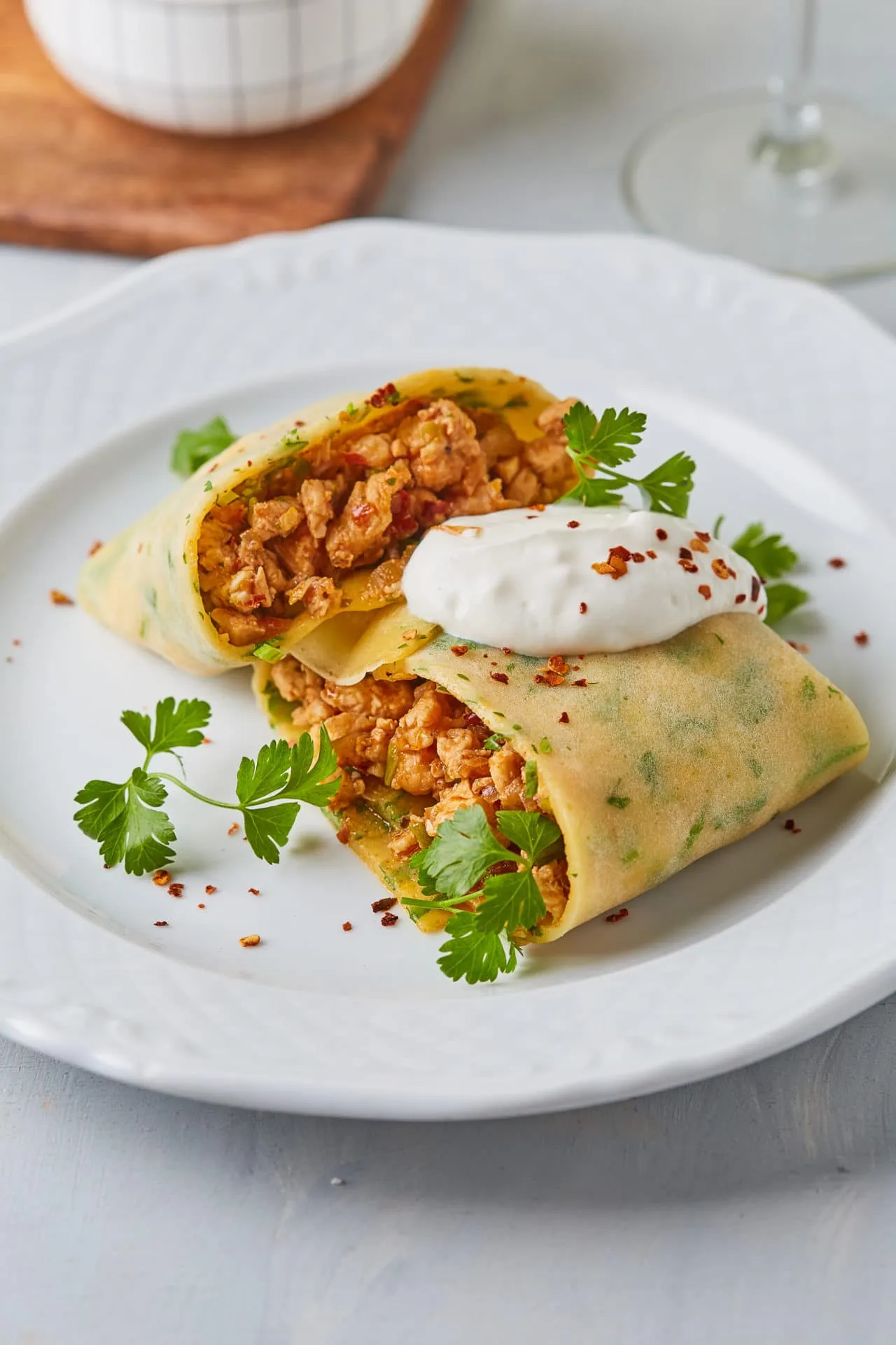 peri peri csirkés palacsinata