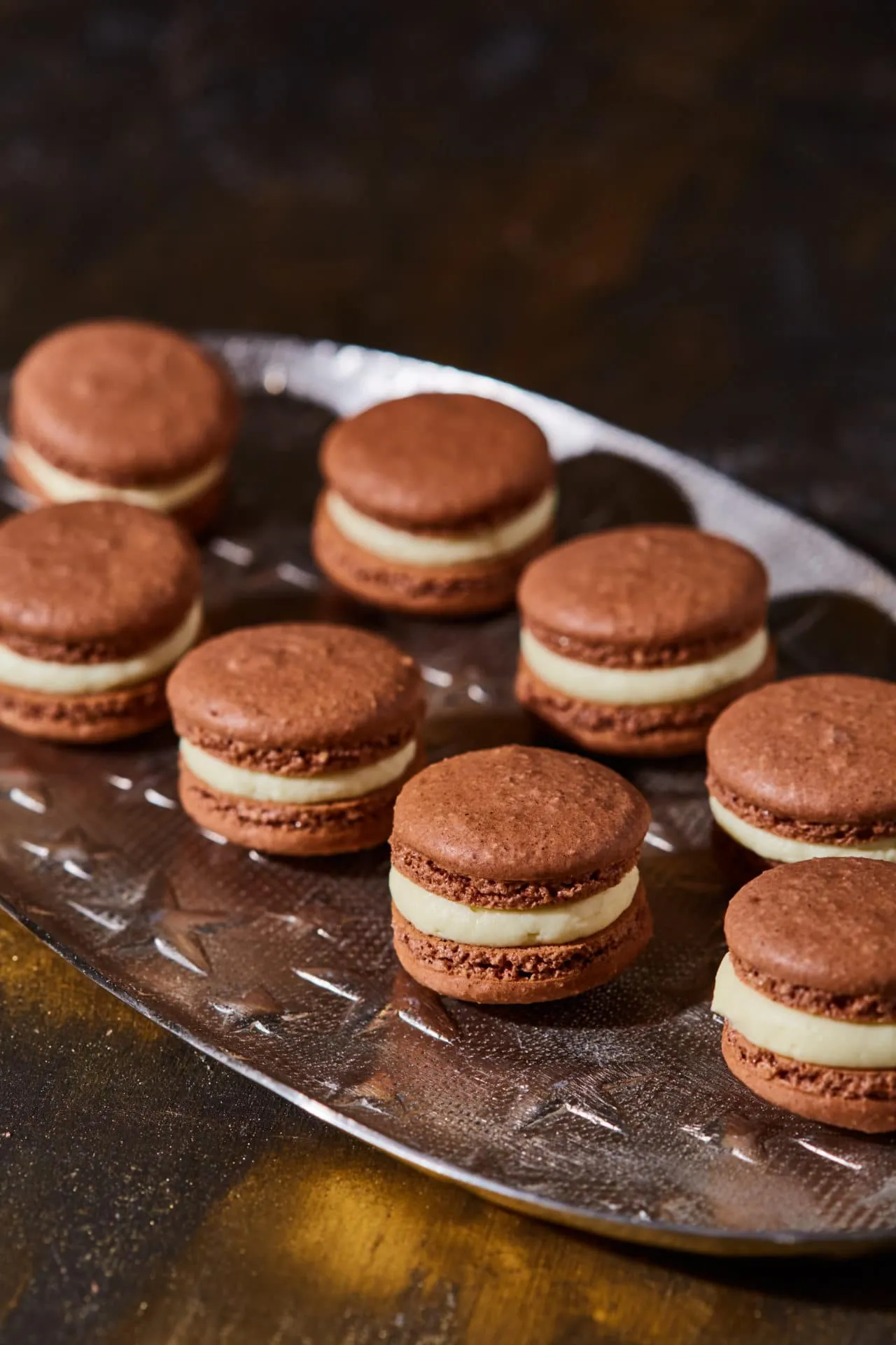 Pezsgőkrémes macaron
