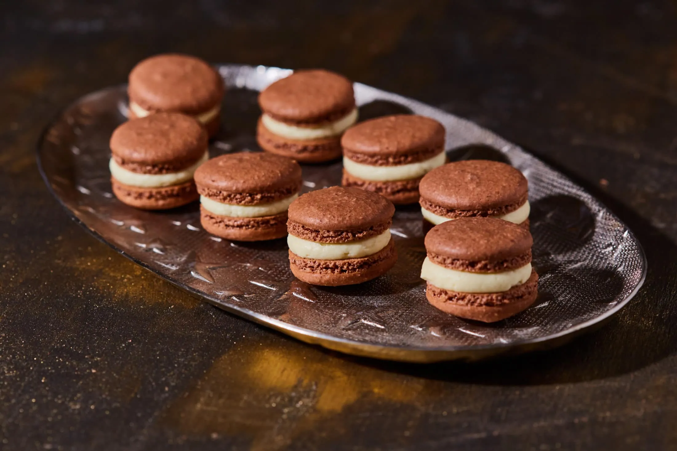 Pezsgőkrémes macaron