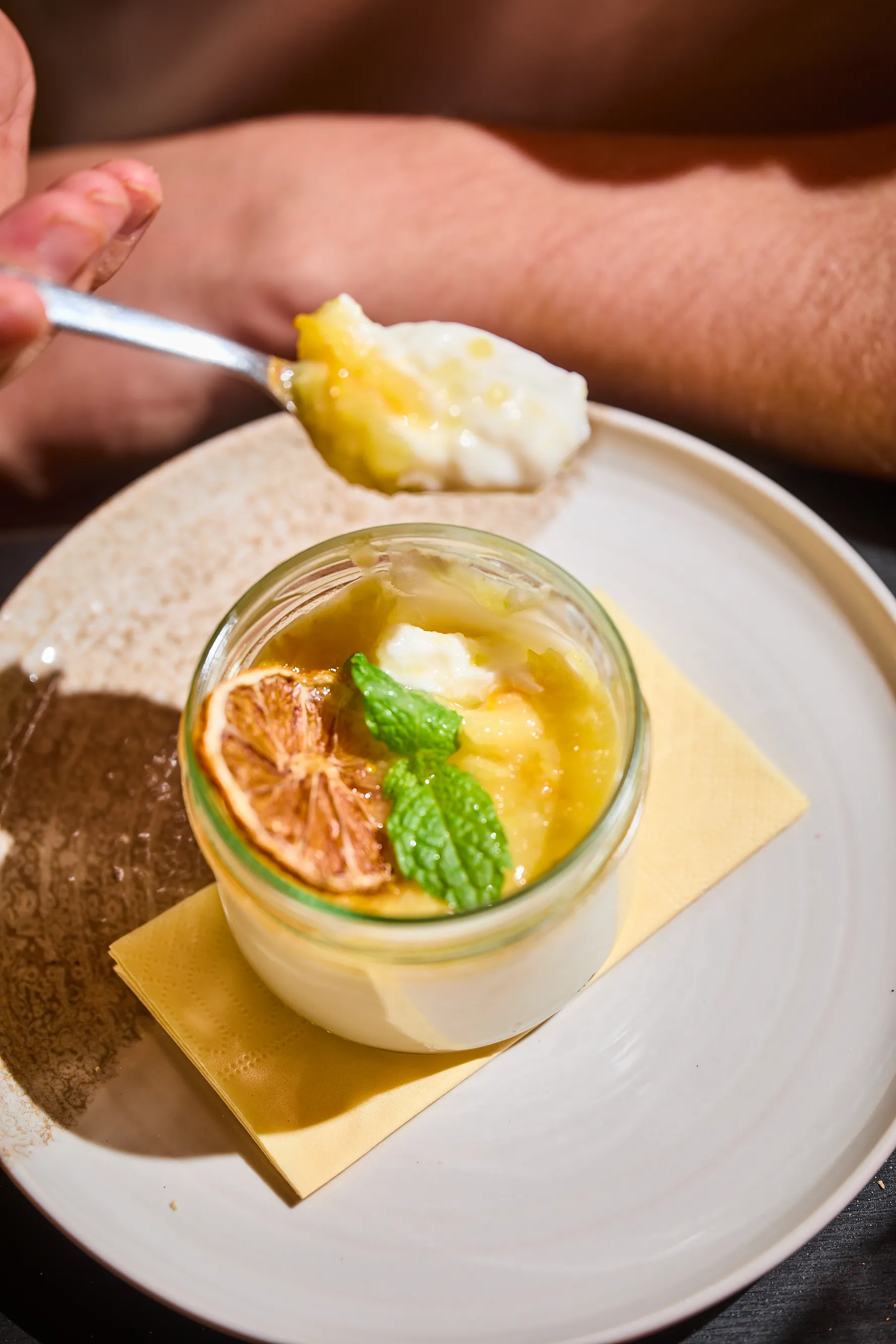 Citrusos panna cotta
