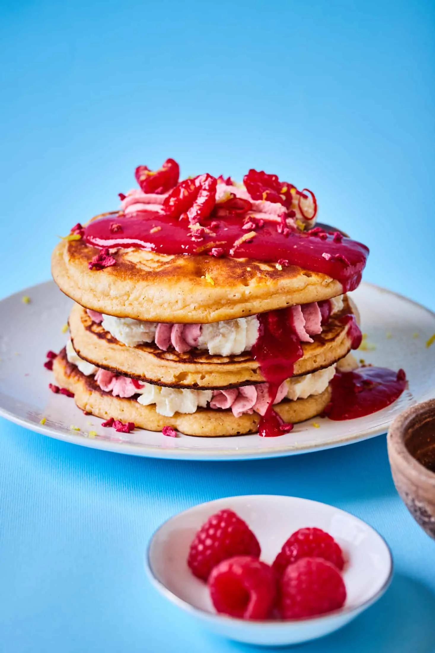 protein-amerikai-palacsintak-malnas-turokremmel-cukormentes-málnapurevel-liofilizalt-malnaval