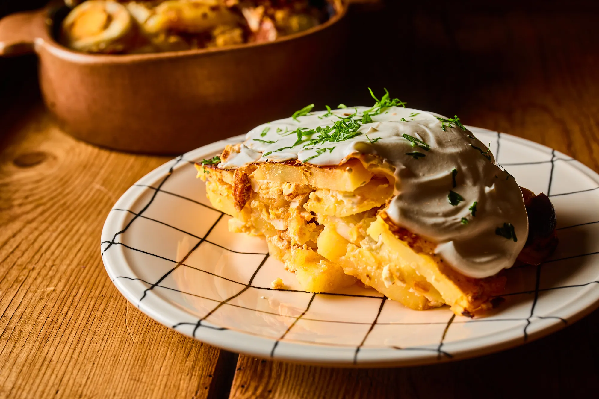 Rakott krumpli air fryerben