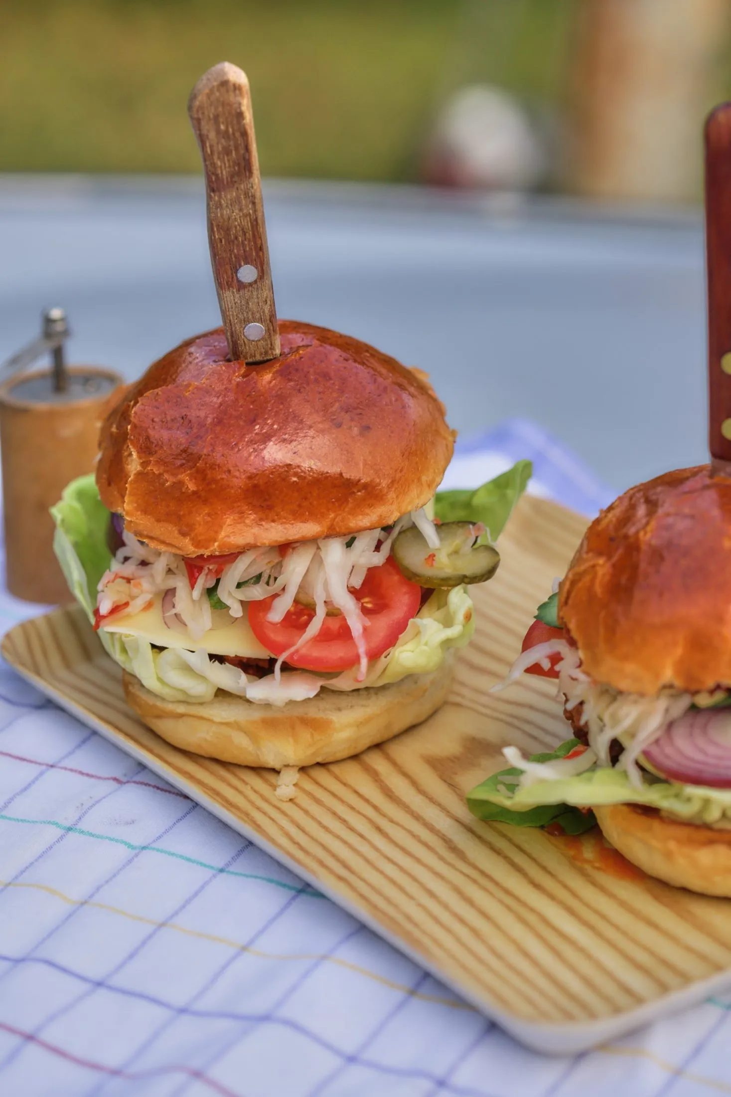 retró hamburger