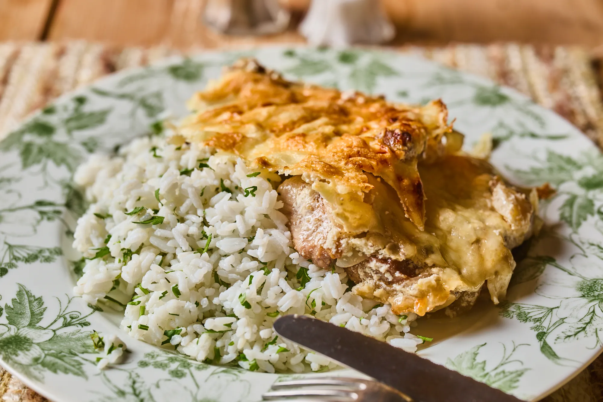 Sajtos-tejfölös tarja rizzsel