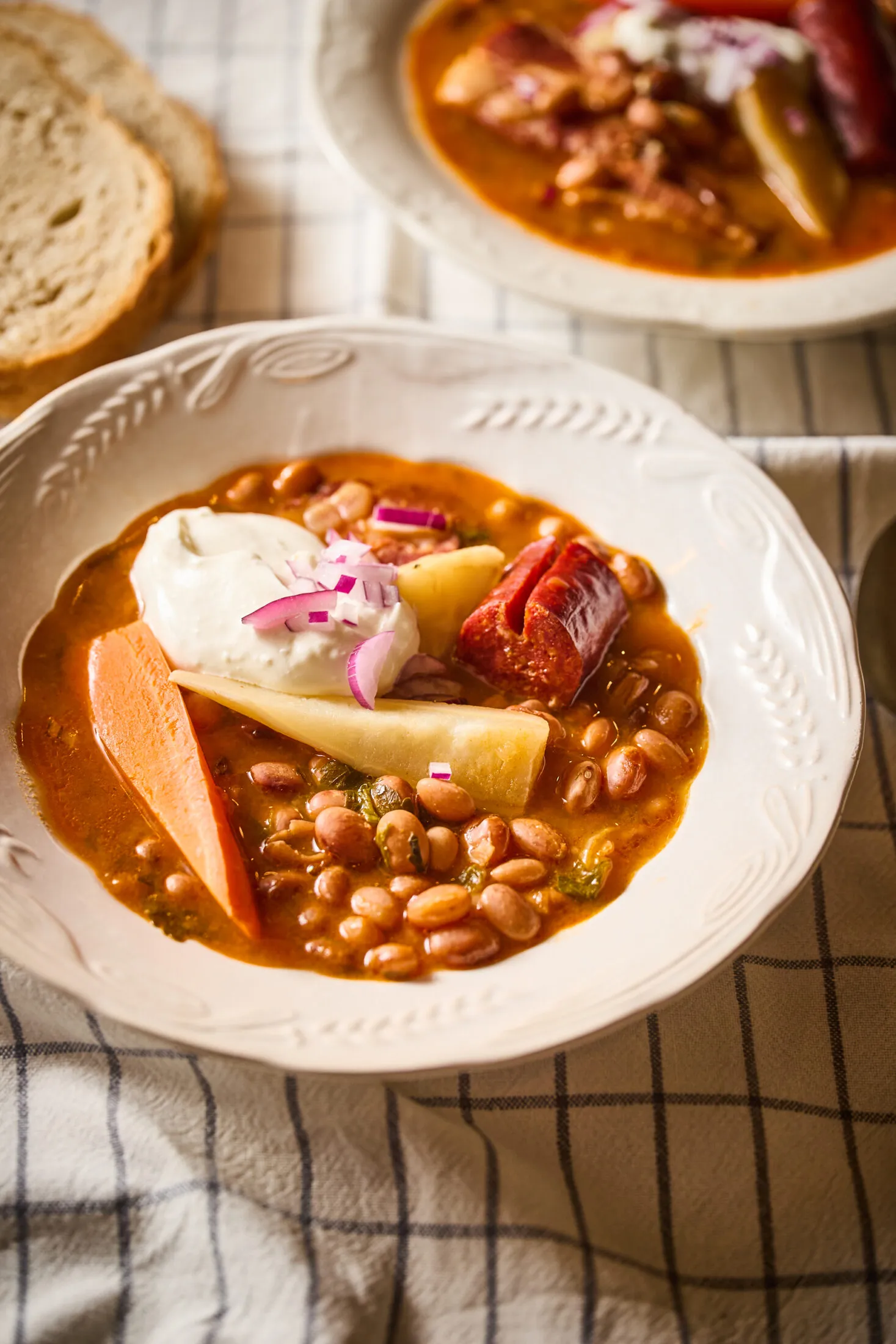 Savanyú bableves recept