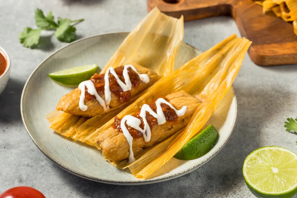 tamale, karácsony, ünnep, étel