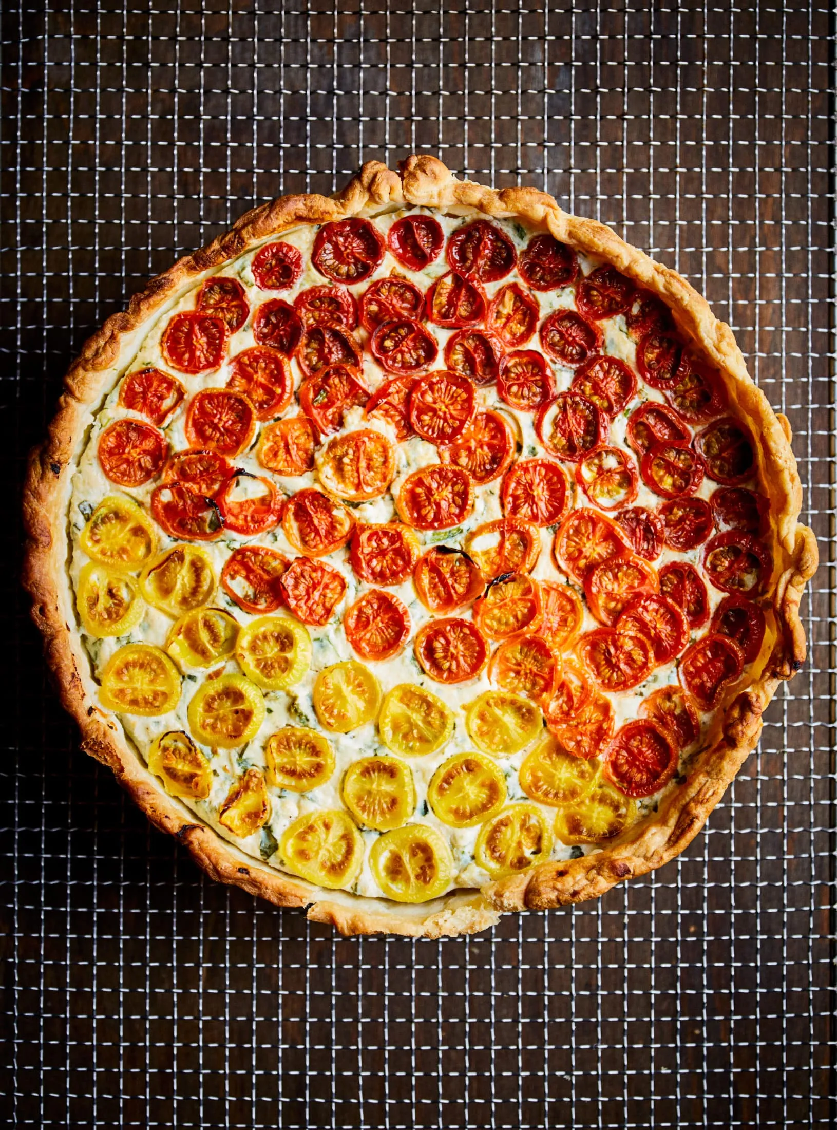 paradicsomos ricottás pite