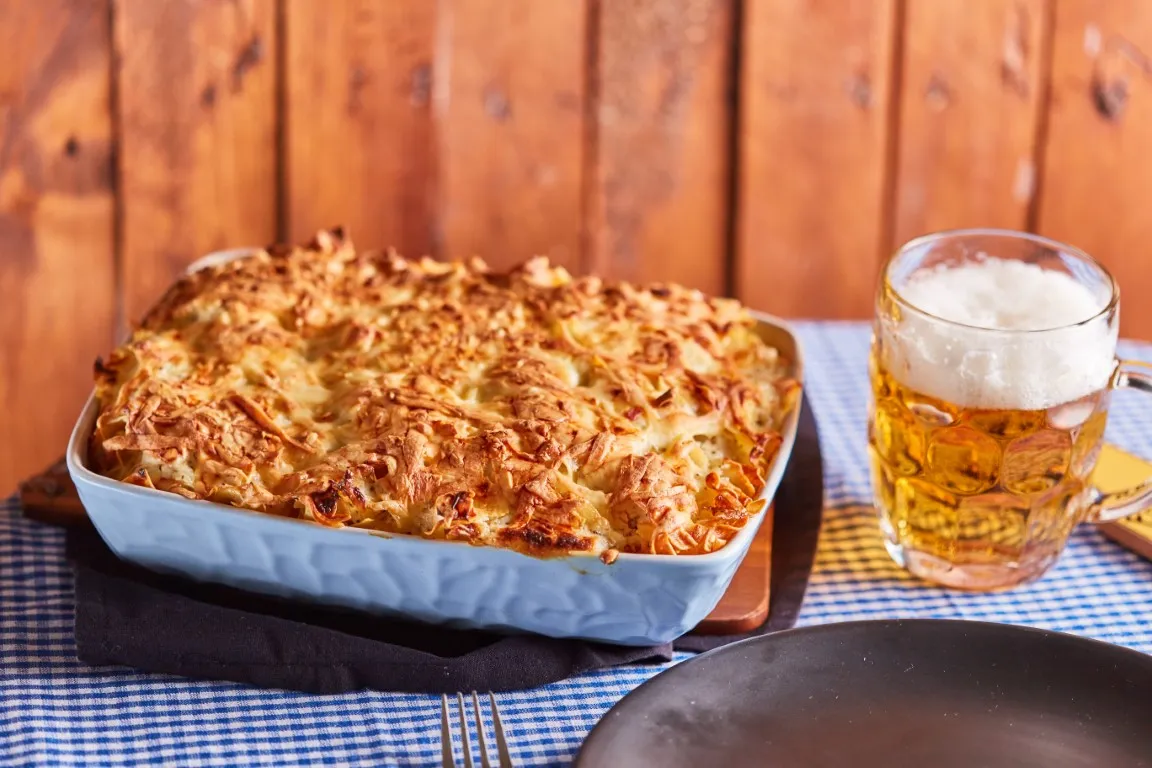 A friss sonkás rakott tészta