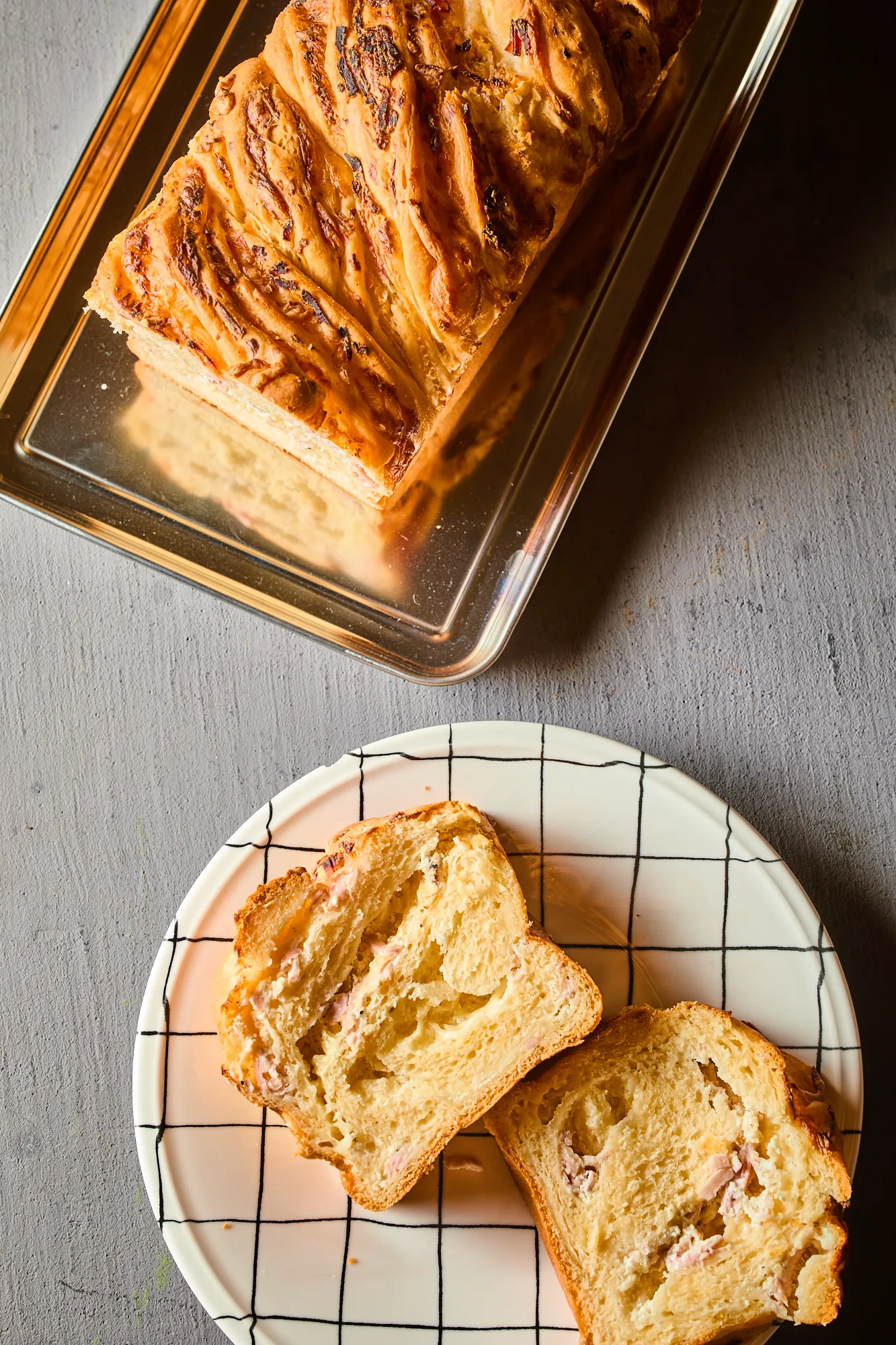 Sonkás-sajtos babka