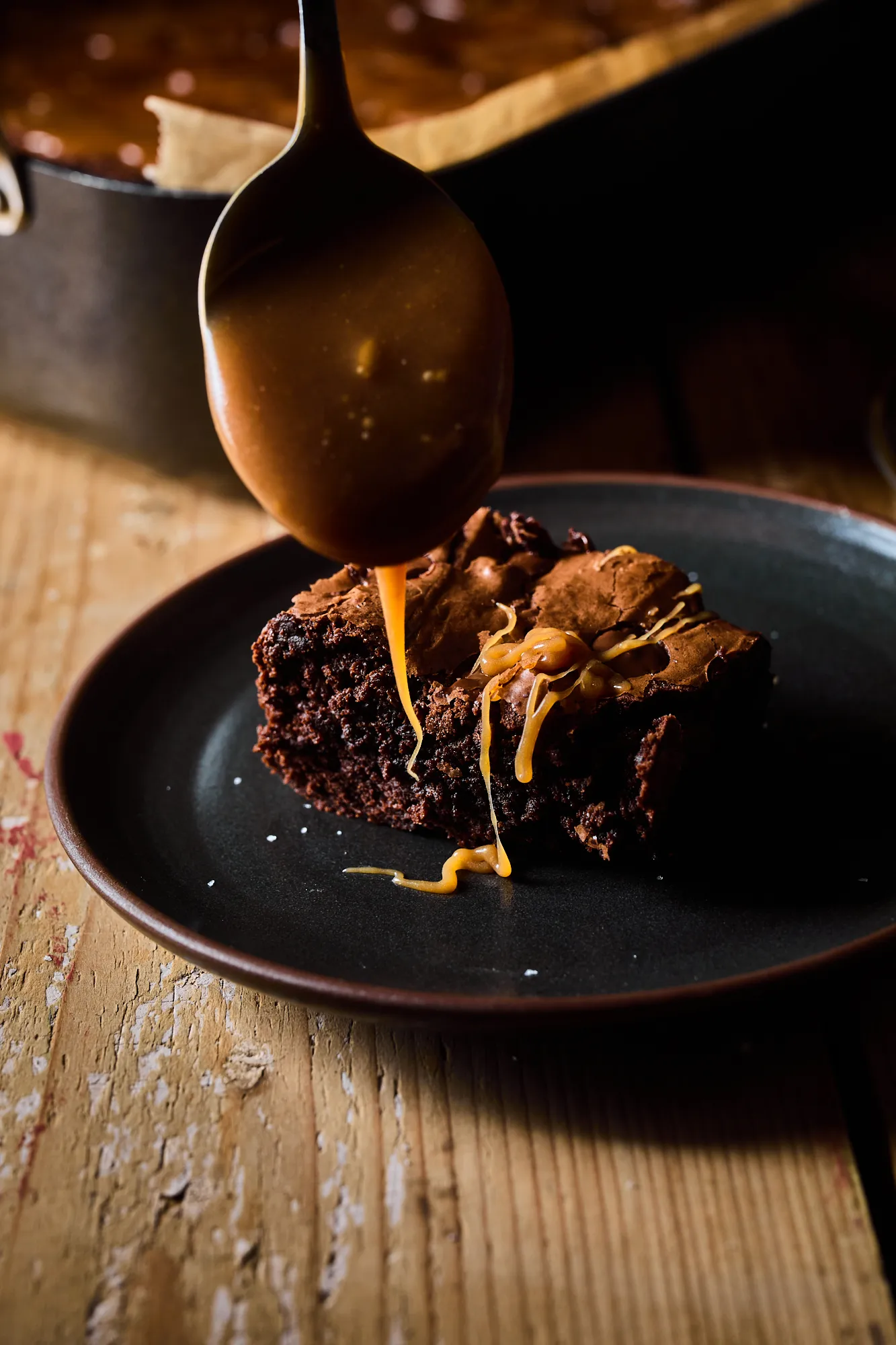 Sós karamellás brownie