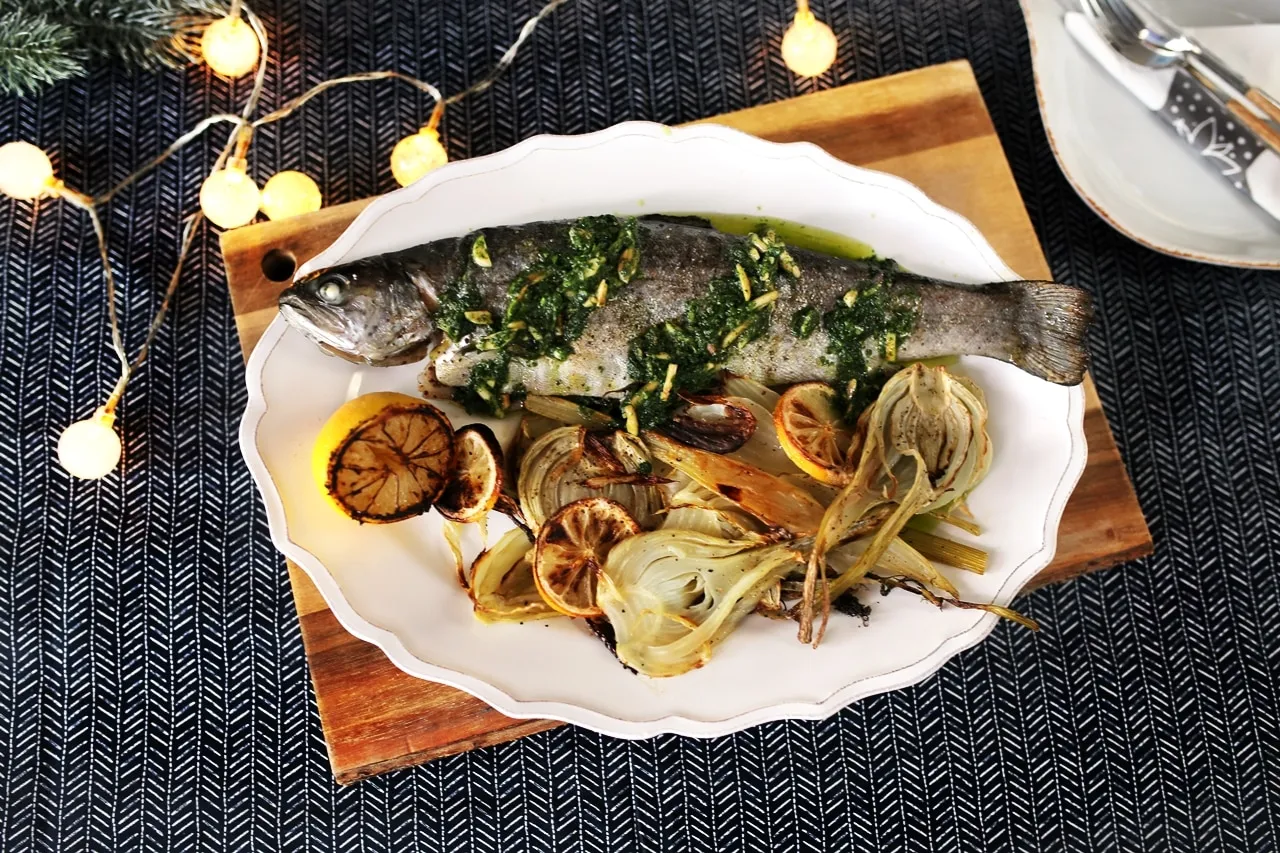 Ez a sült pisztráng mehet az ünnepi asztalra!