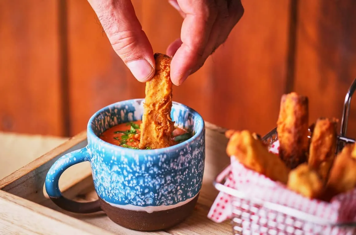 Sült padlizsán isteni mártogatóssal