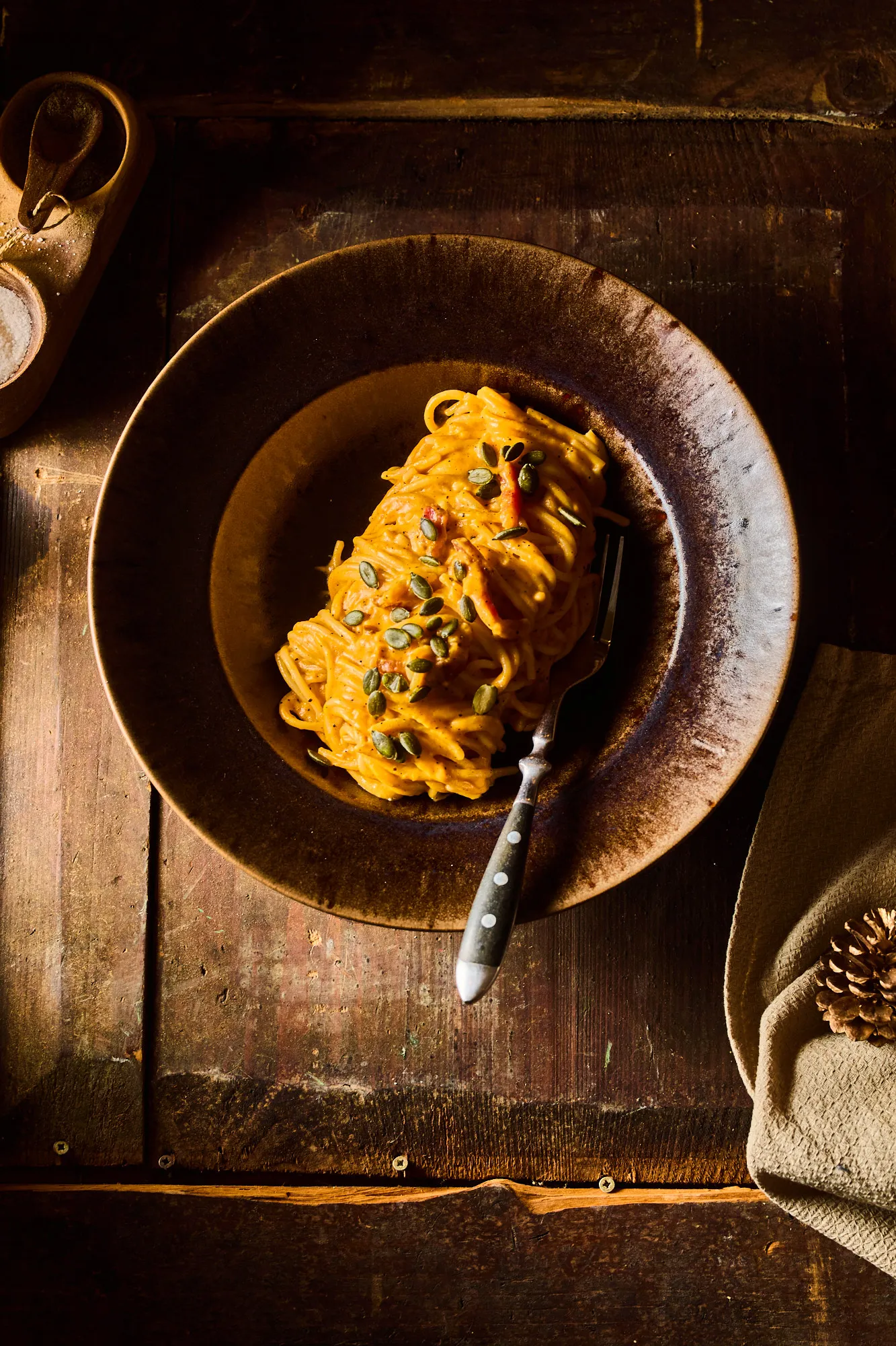 Sütőtökös carbonara