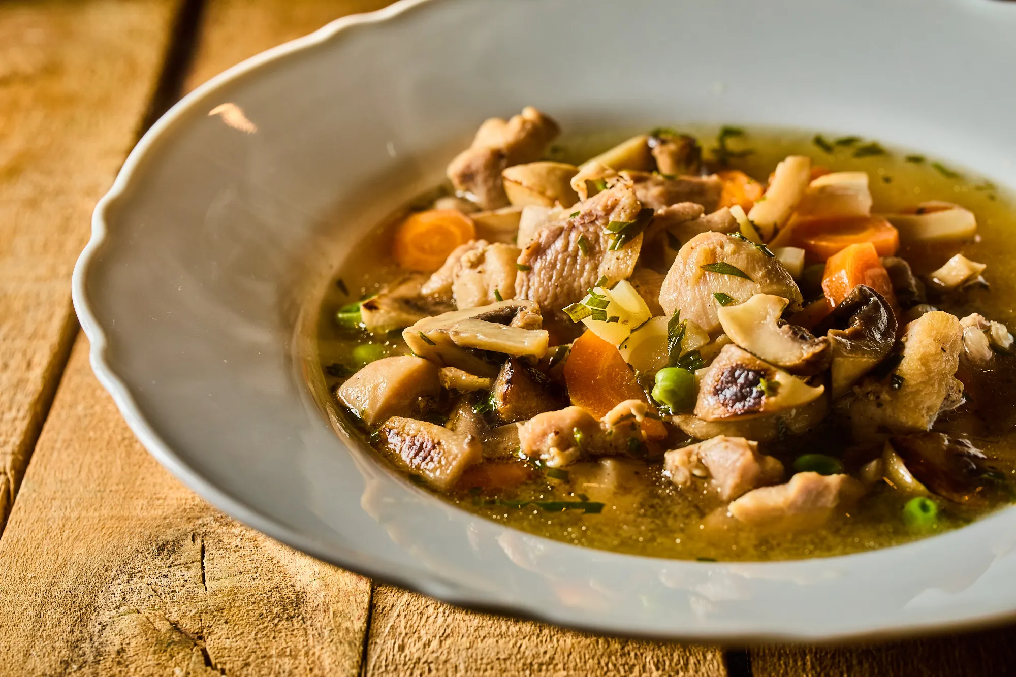 Tárkonyos csirke leves