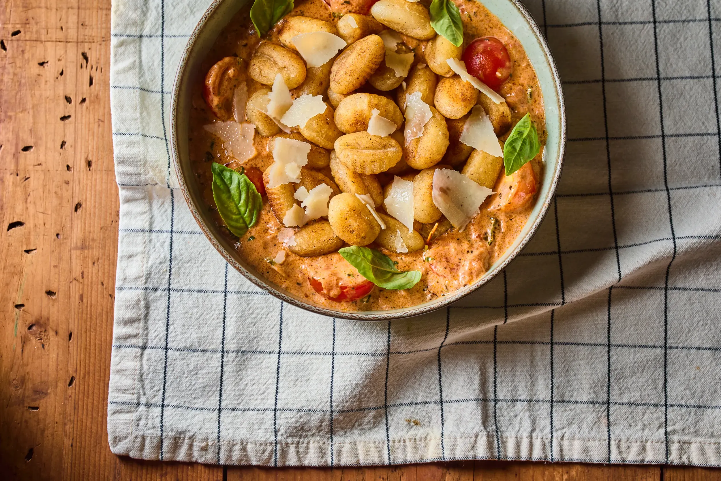 Tejszínes paradicsomos gnocchi