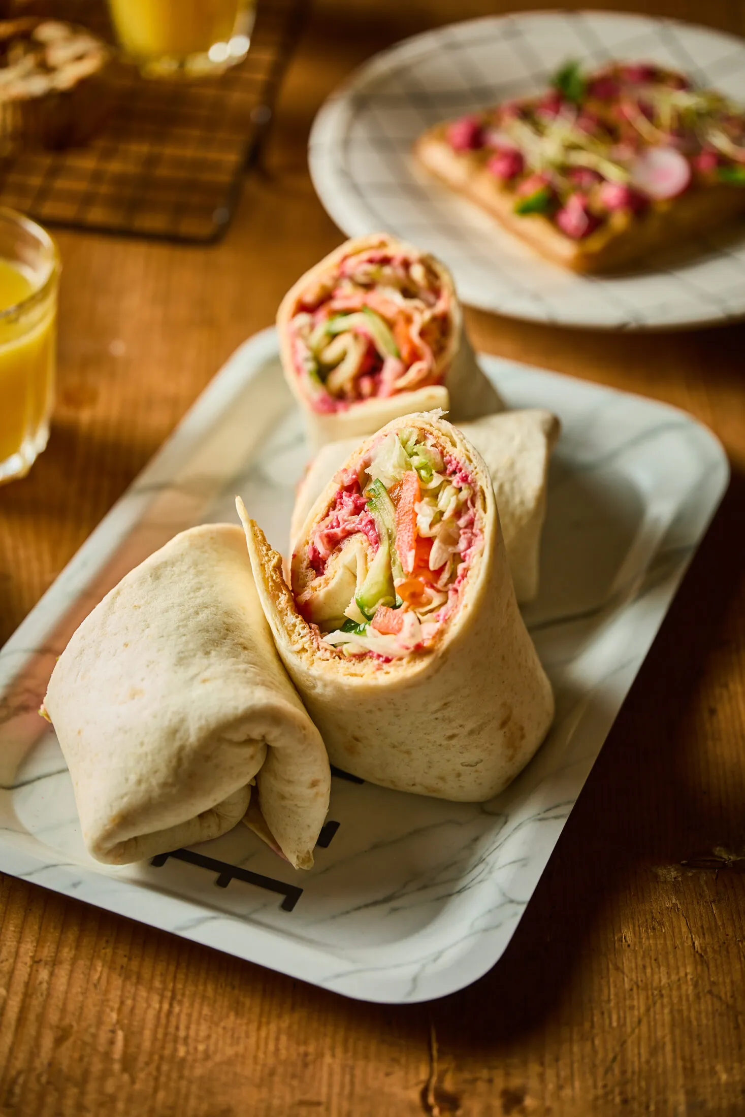 Rántottás burrito
