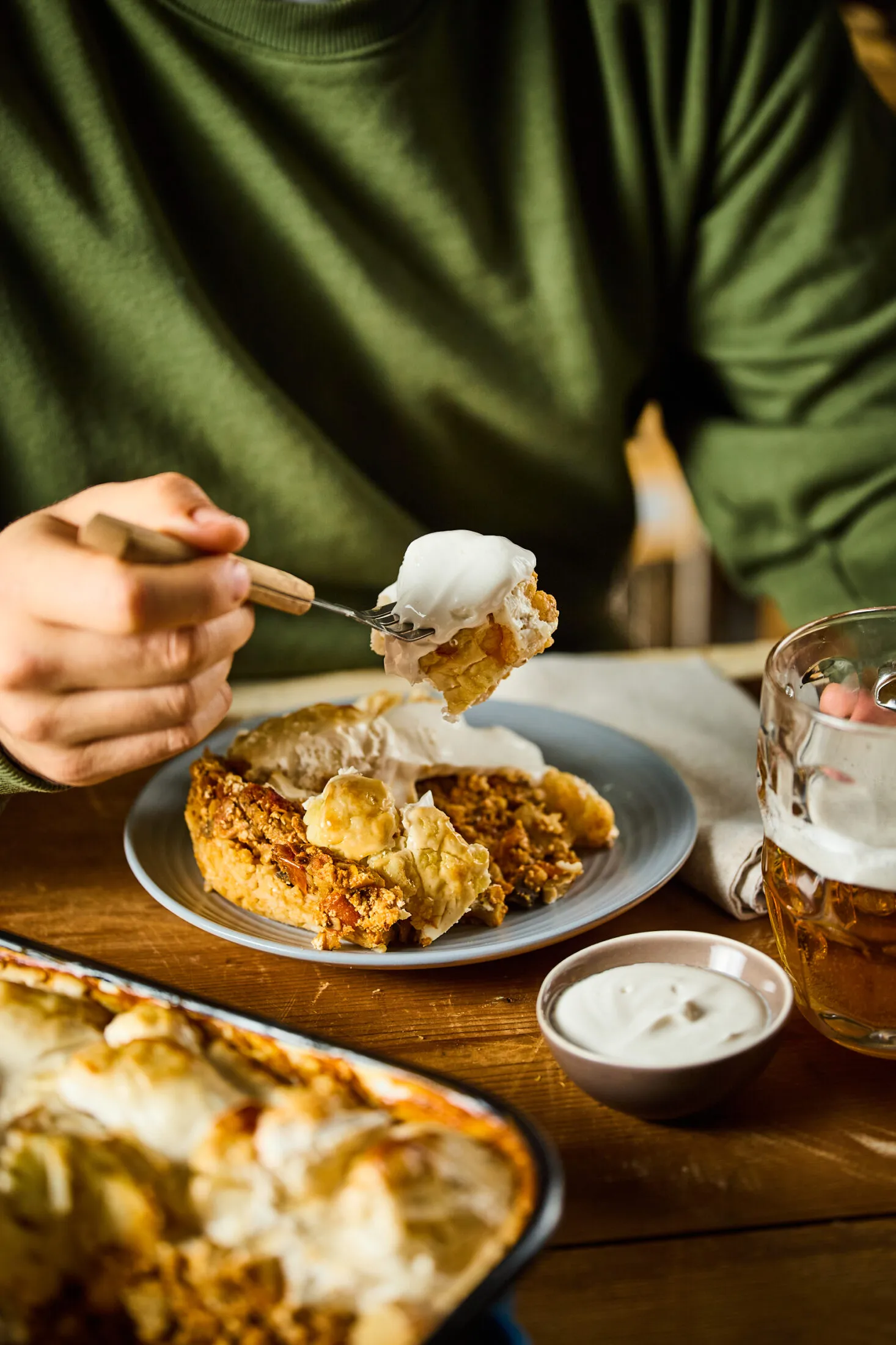 Vegán rakott karfiol vegaföllel