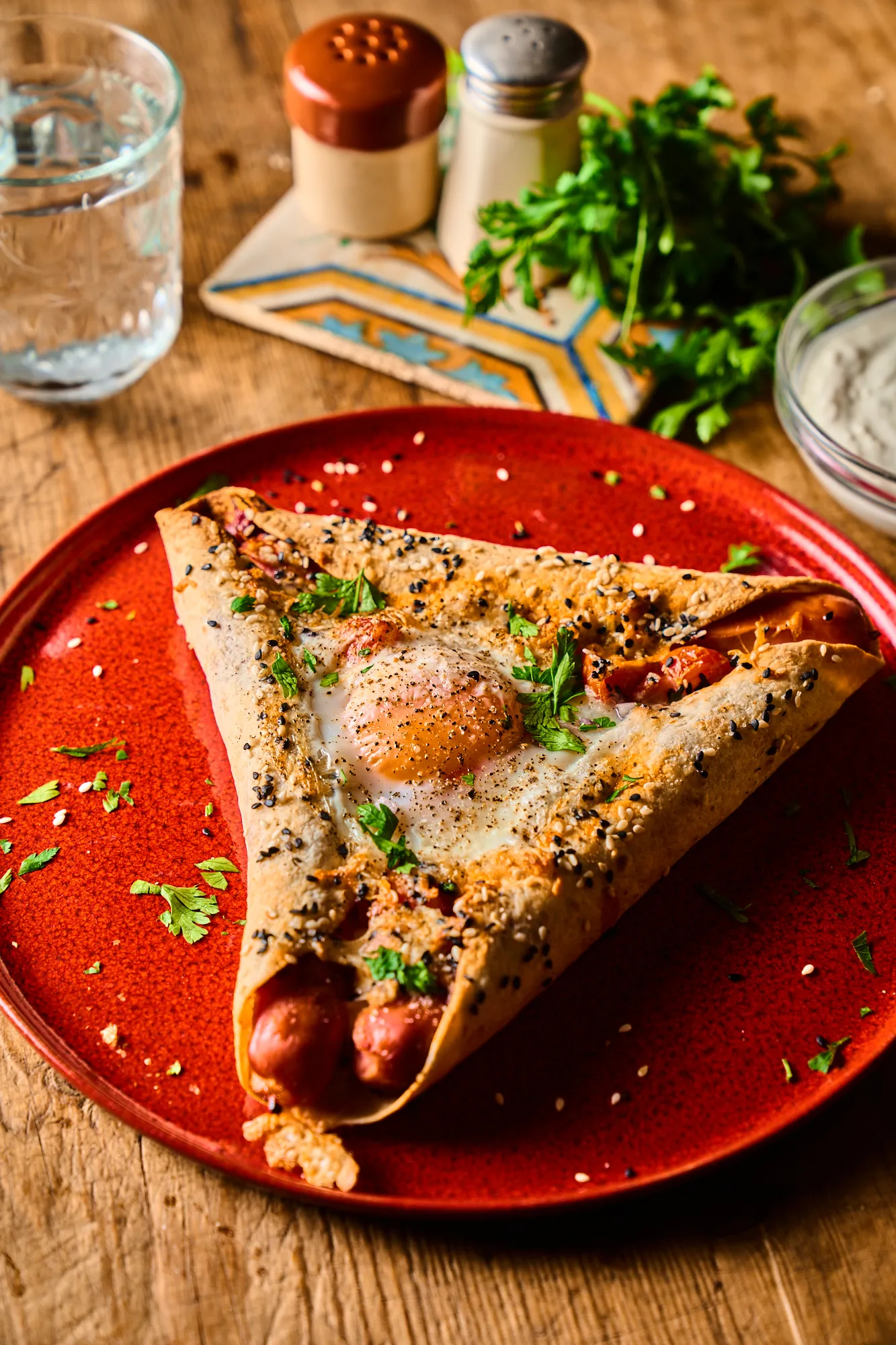 Virslis háromszög tükörtojással