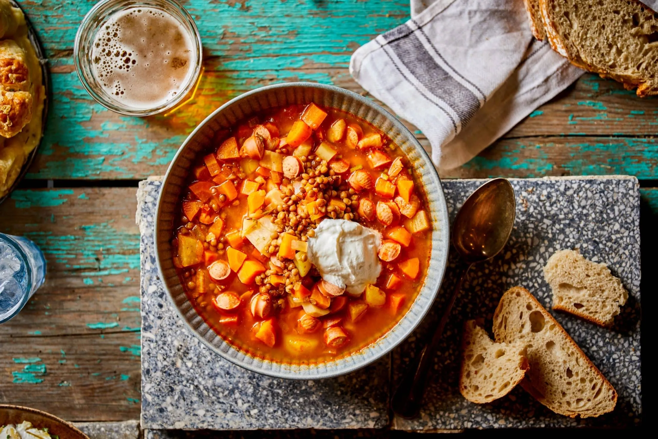 virslis lencseleves, virslis receptek