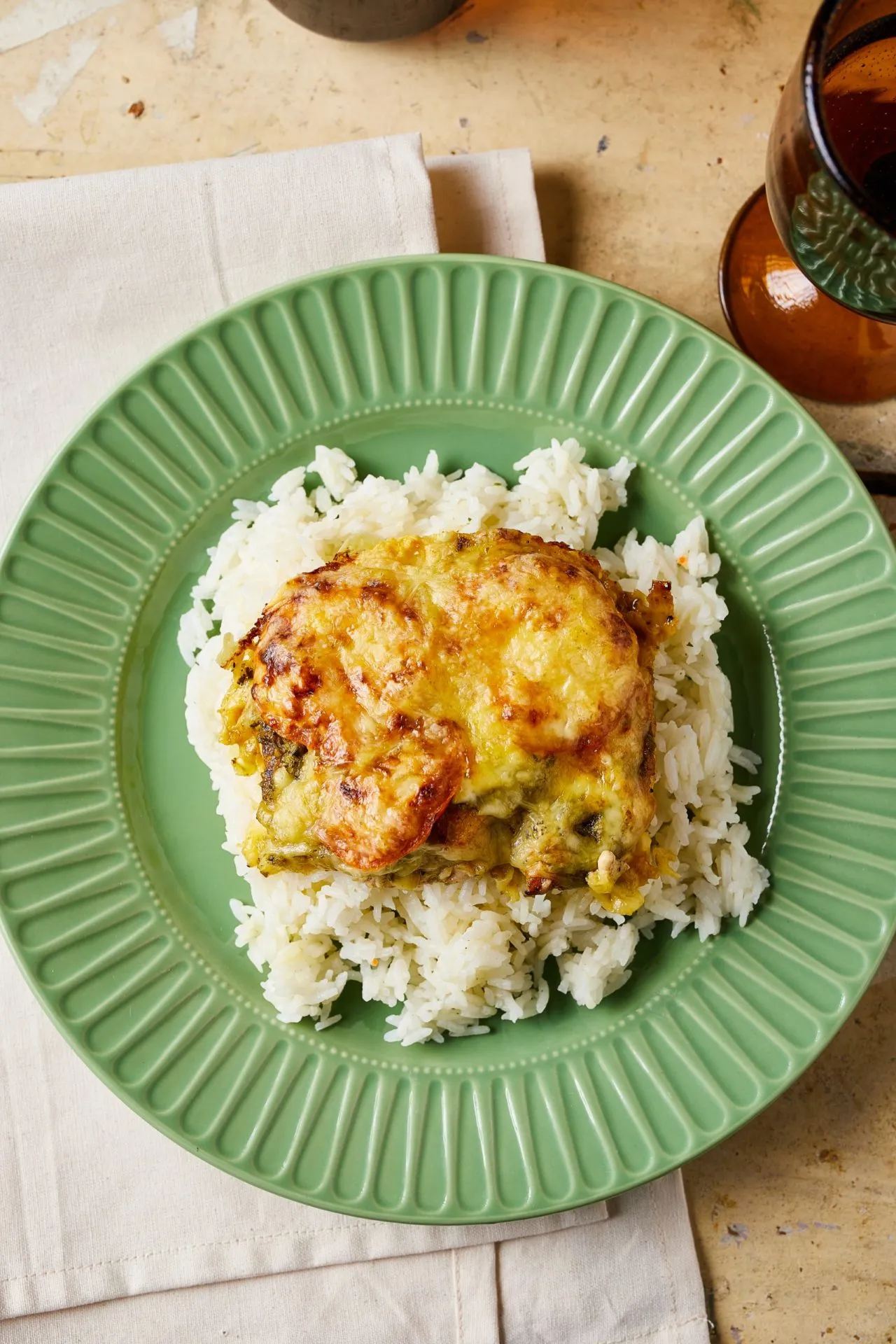 Zöld pesztós csirke