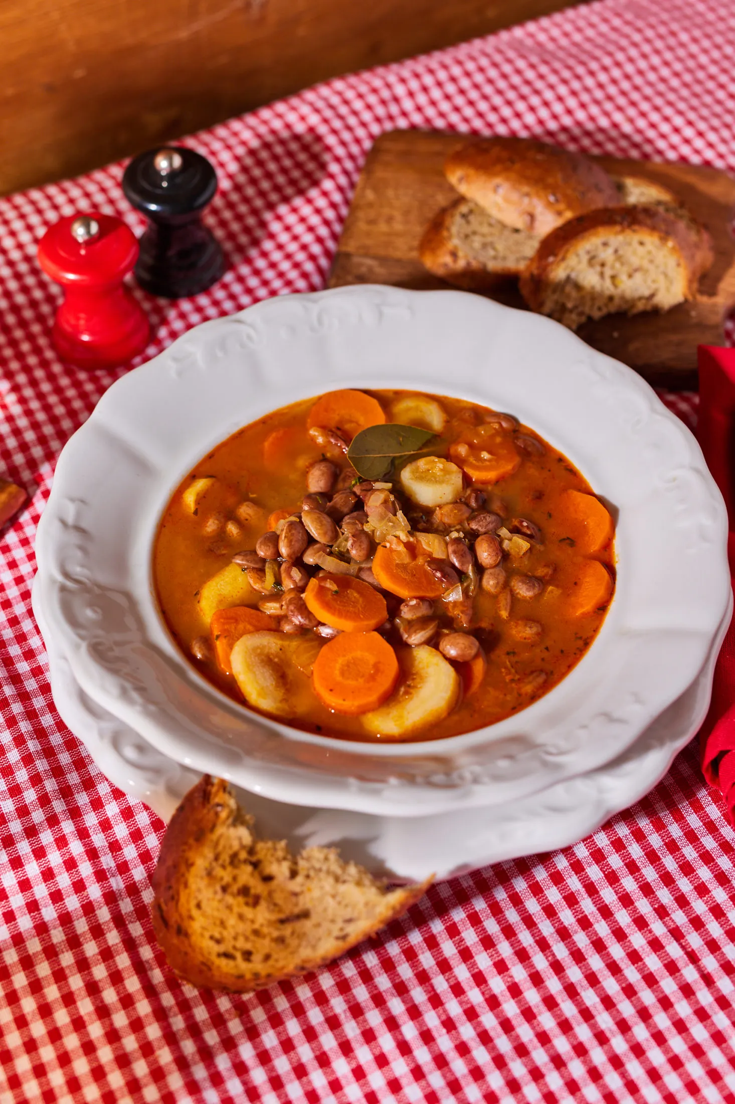 zöldséges bableves