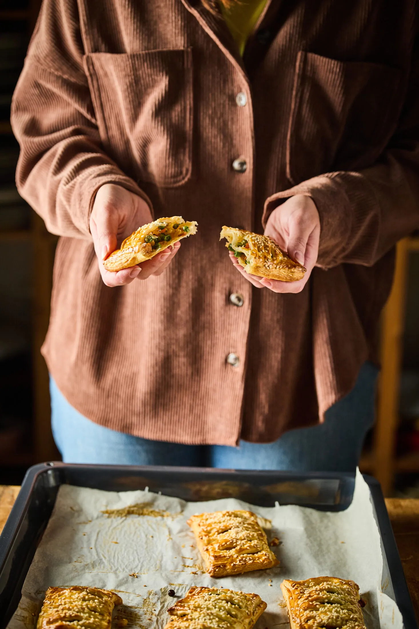 Zöldséges leveles tészta