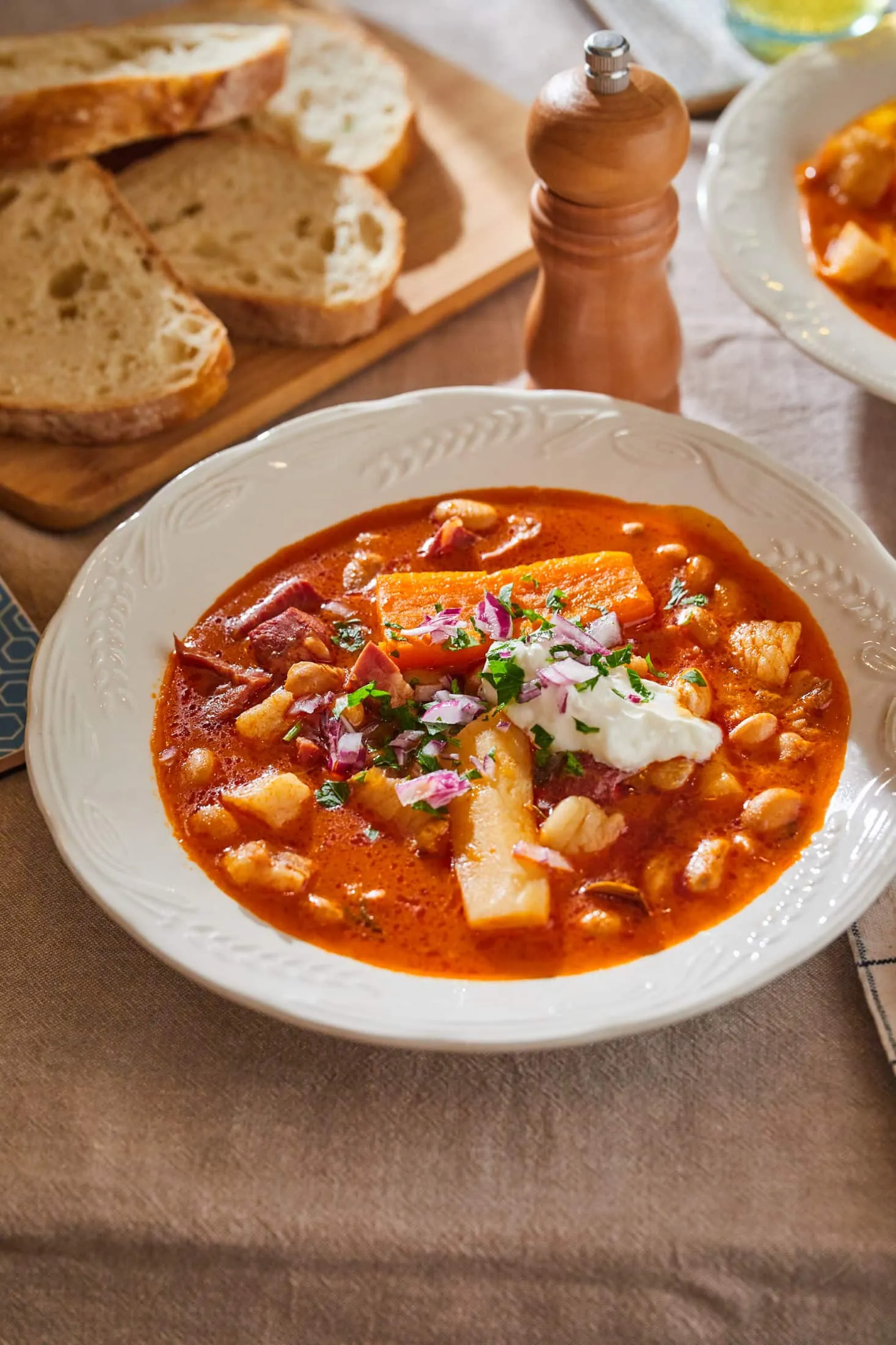 Zsolti-féle csülkös bableves